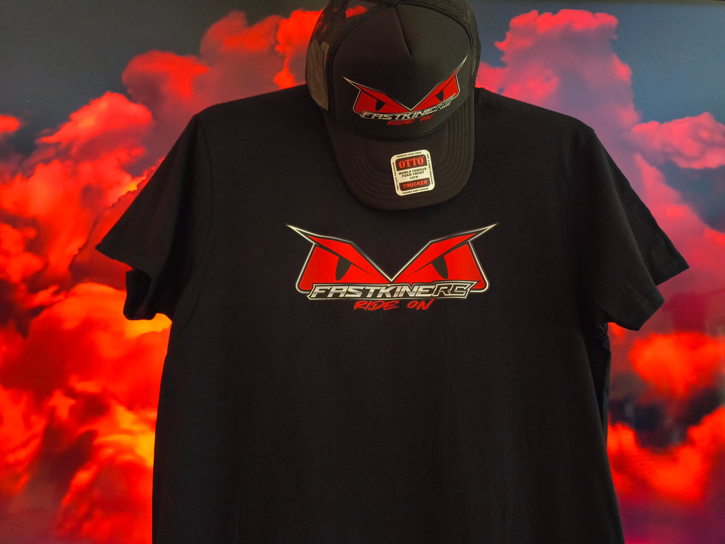 Fastkine Trucker Hat and Men's 100% Cotton Tee COMBO